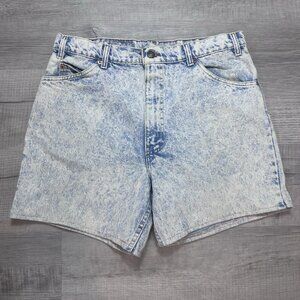Vintage Levi’s Light Acid Wash Orange Tab Shorts Size 36 x 6" Inseam Made in USA